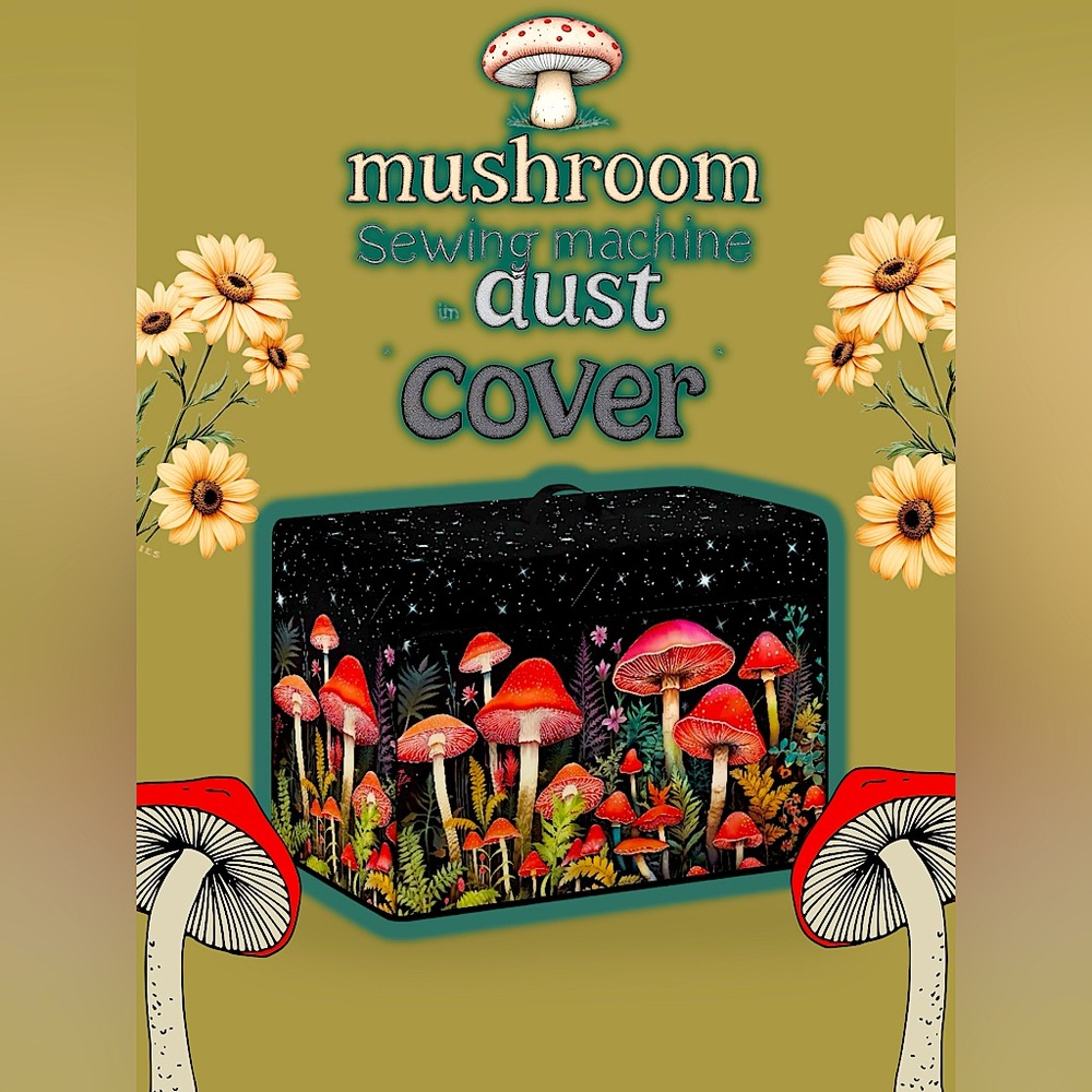 Mushroom Sewing Machine Dust Cover